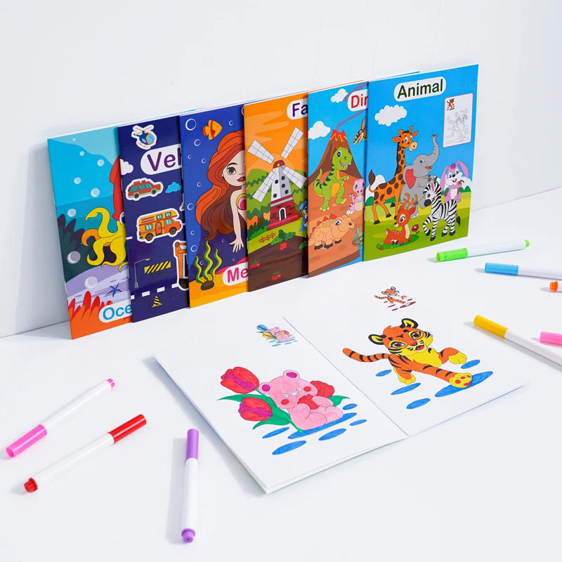 6 Themed Coloring Books for Kids & Teens – Art, Creativity & Stress Relief