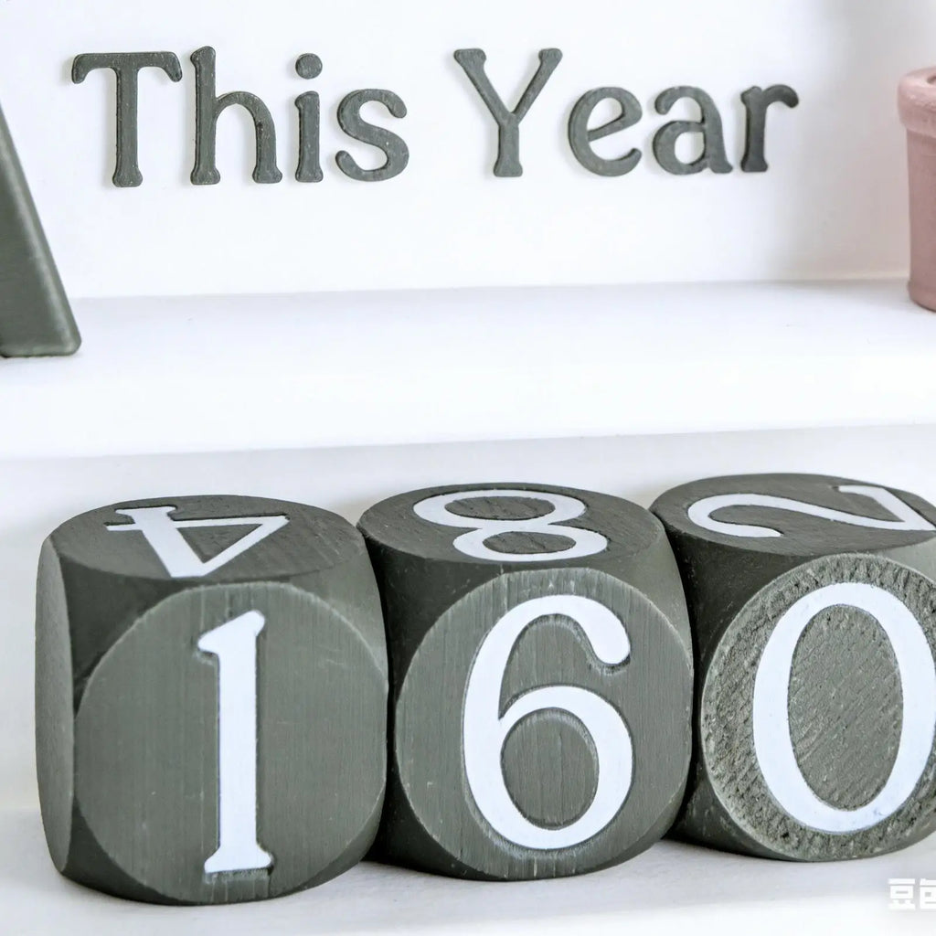 Books Read This Year Counter - Manual Reading Tracker & Shelf Decor for Book Lovers