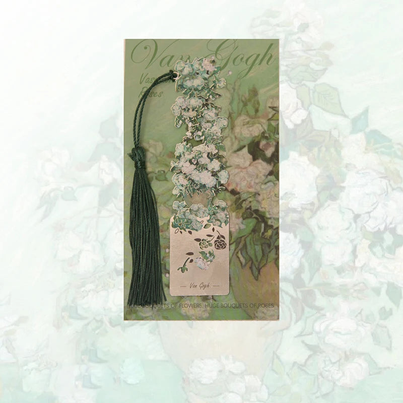 Van Gogh Art Bookmarks | Vintage Metal Bookmarks with Tassel