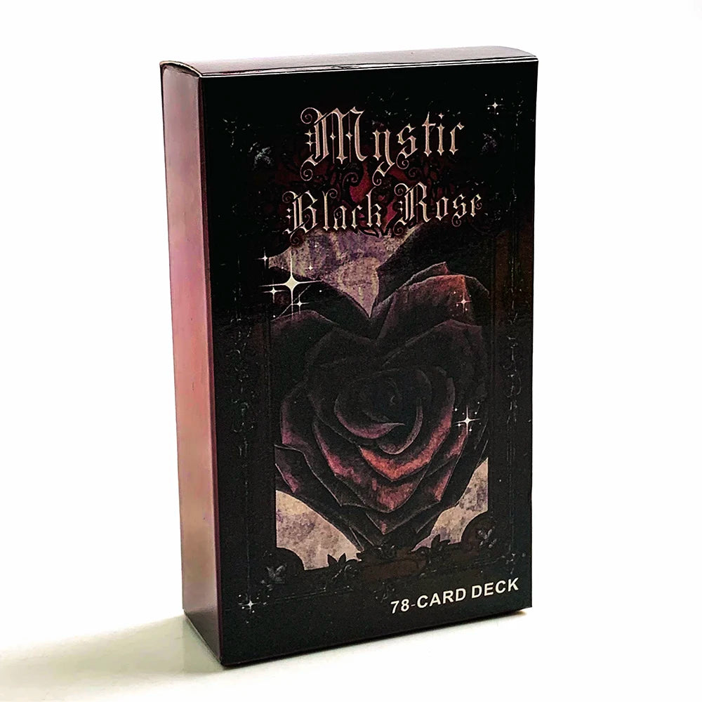 Mystic Black Rose Oracle Deck – 78 Cards | Twin Flame, Love & Shadow Work | Keyword Card Reading
