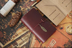 Genuine Leather Refillable Travel Journal - Handmade Retro Notebook with 192 Pages