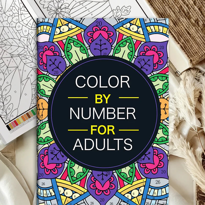 Color by Number Coloring Book for Adults — 20+ Pages of Calming, Guided Designs
