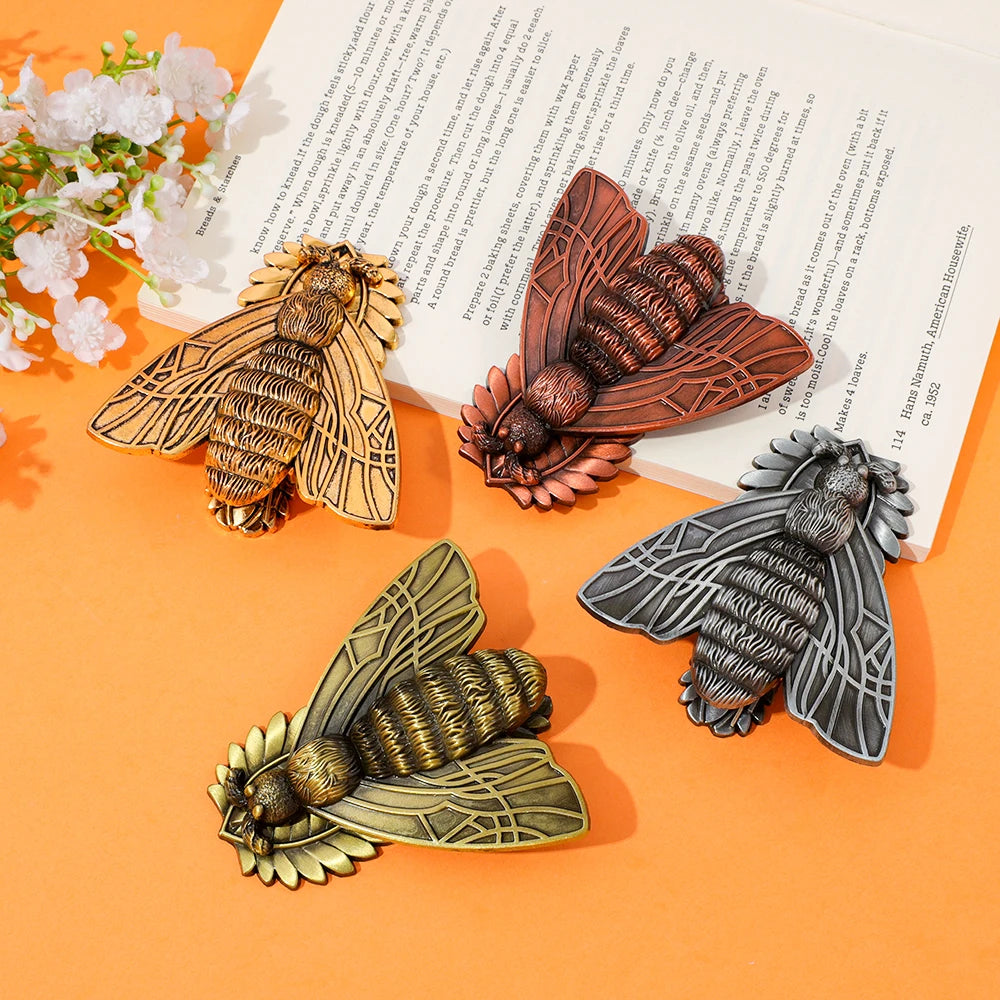 Vintage Metal Butterfly Clip - Elegant Bookmark & Document Organizer in 4 Finishes