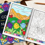 Color by Number Coloring Book for Adults — 20+ Pages of Calming, Guided Designs