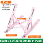 Adjustable Foldable Laptop Stand — Portable Ergonomic Holder for MacBook, iPad & Tablets