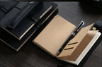 Genuine Leather Refillable Travel Journal - Handmade Retro Notebook with 192 Pages