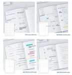 Planwith Undated Self-Fill Annual Planner – A5 / Mini / Week Style | PU Leather Cover, 96 Sheets | Start Anytime