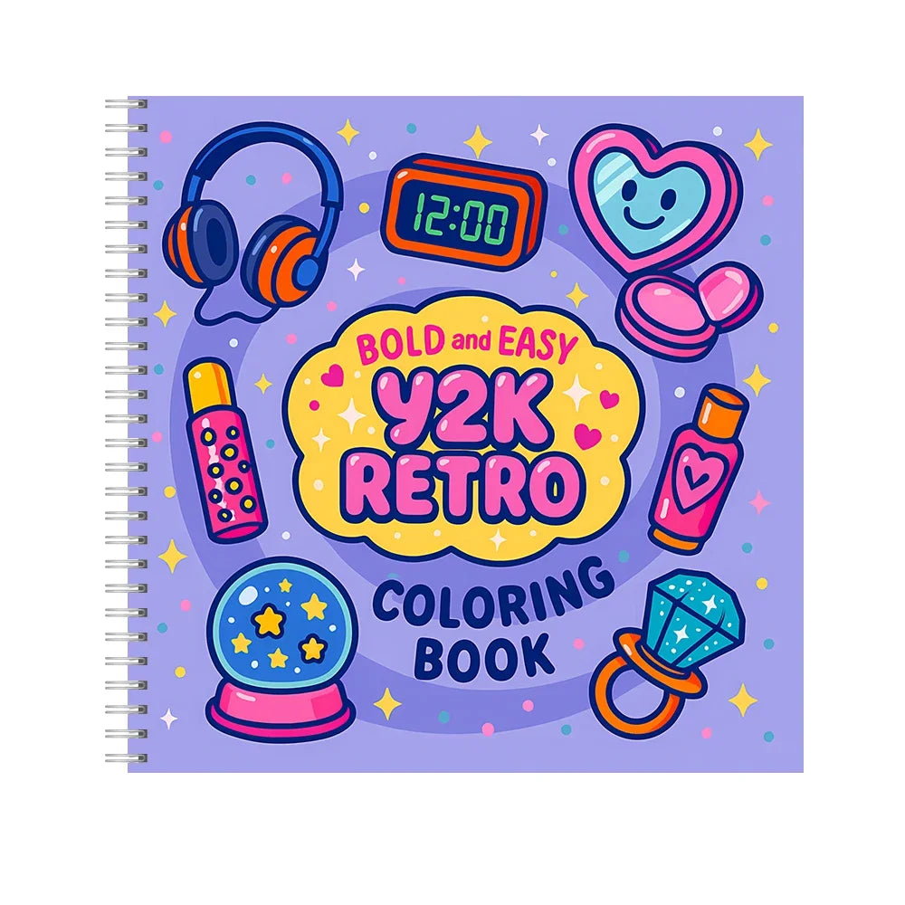 Bold and Easy Adult Coloring Books – 11 Fun Themes to Choose From | Spiral-Bound, 28 Pages