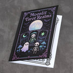 Moonlit Tarot Realms – Gothic Kawaii Tarot Coloring Book for Adults | Witchy, Mystical & Spooky Cute