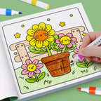 Girls' Fantasy Coloring Book - 24 Pages of Hand-Drawn Illustrations (3 Themes)