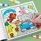 Girls' Fantasy Coloring Book - 24 Pages of Hand-Drawn Illustrations (3 Themes)