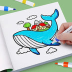 Girls' Fantasy Coloring Book - 24 Pages of Hand-Drawn Illustrations (3 Themes)