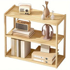 Wooden Desktop Storage Rack — 2 or 3-Layer Stationery Organizer for Desk & Office