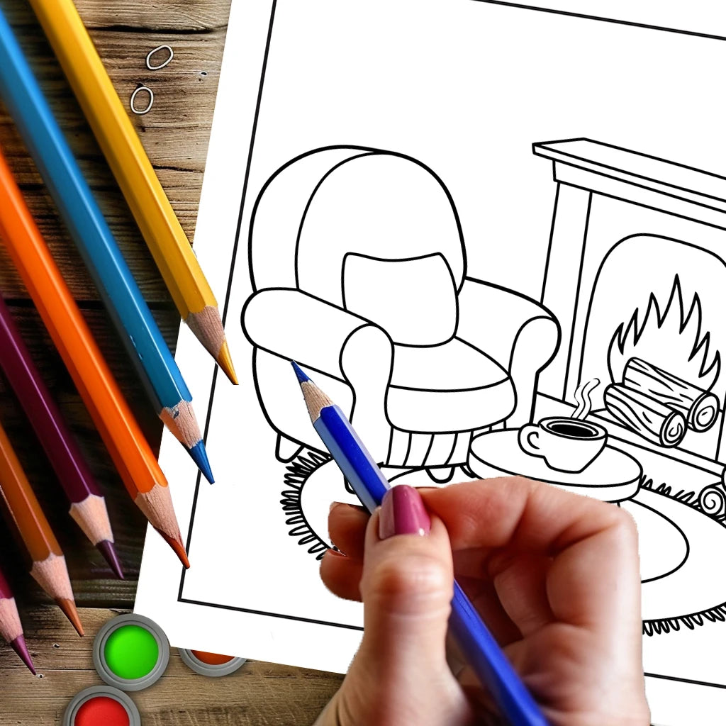 Bold and Easy Adult Coloring Books – 11 Fun Themes to Choose From | Spiral-Bound, 28 Pages