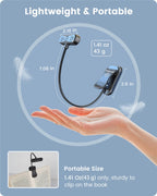 ET-Head Book Light — Dimmable USB Rechargeable Reading Lamp, Eye-Care LED
