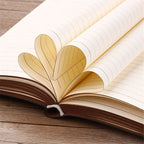 Vintage Pocket Leather Notebook - 280 Pages Portable Travel Journal & Diary
