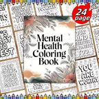 Inspirational Quotes Coloring Book - Positive Affirmations for Mental Wellness