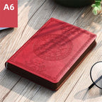 Vintage Pocket Leather Notebook - 280 Pages Portable Travel Journal & Diary