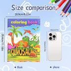 Children's Coloring Book Set – Ocean, Animals, Space & Dinosaurs | Educational Art Gift for Kids