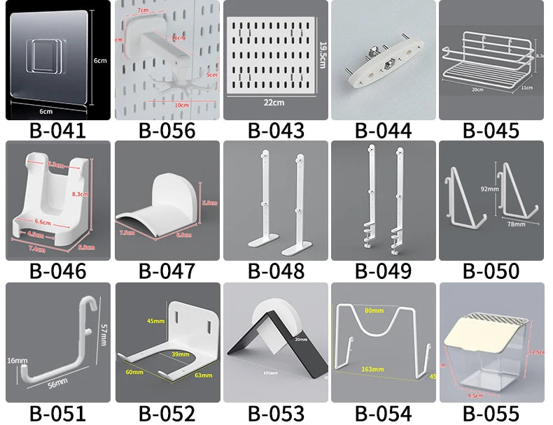 Modular Pegboard Organizer System – Wall & Desk Mountable | Boards, Mounting Kits & Accessories