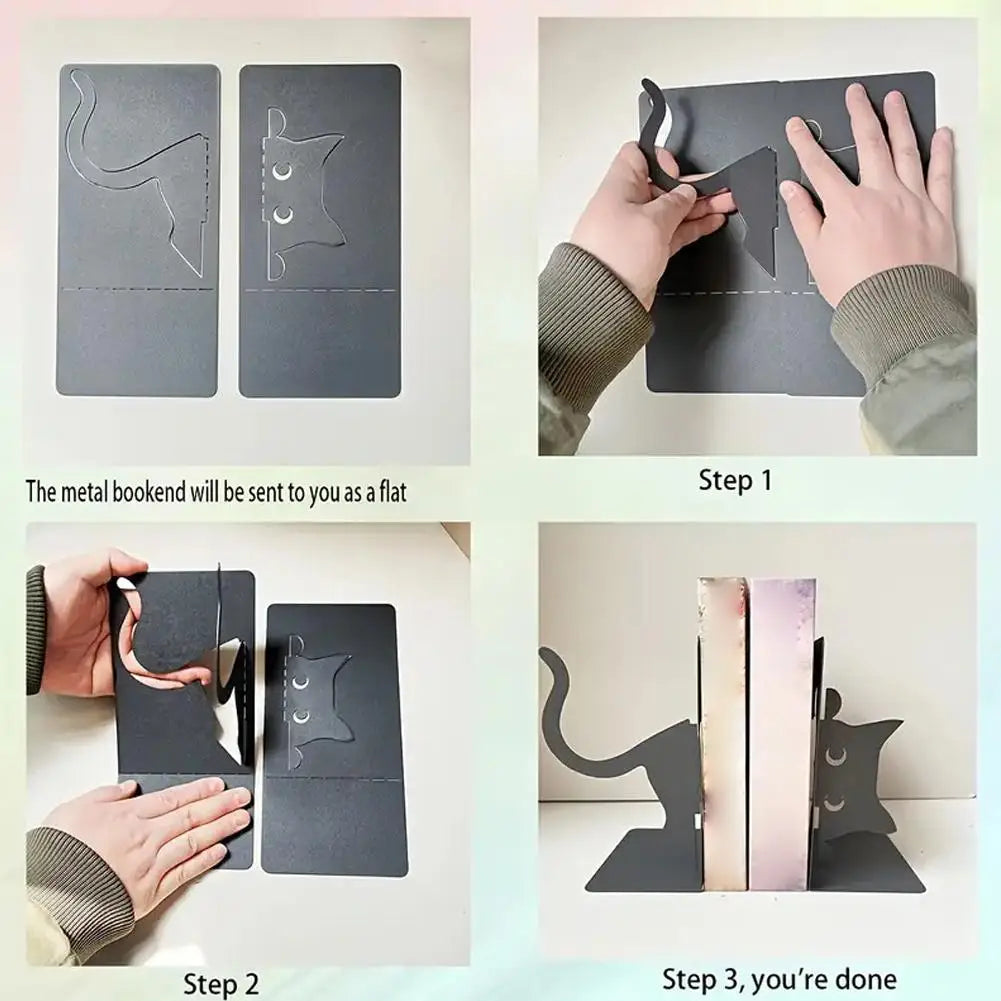 Desktop Book Stand Baffle Office Book By Display Shelf Telescopic Book Clip Bedroom Bookcase Accessories