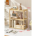 Wooden Desktop Storage Rack — 2 or 3-Layer Stationery Organizer for Desk & Office