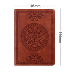 Vintage Pocket Leather Notebook - 280 Pages Portable Travel Journal & Diary
