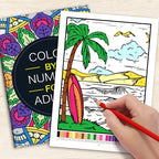 Color by Number Coloring Book for Adults — 20+ Pages of Calming, Guided Designs