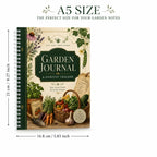 Garden Journal & Harvest Tracker – A5 Spiral Planner Notebook | Guided Pages for Gardeners & Plant Lovers | Gardening Gift