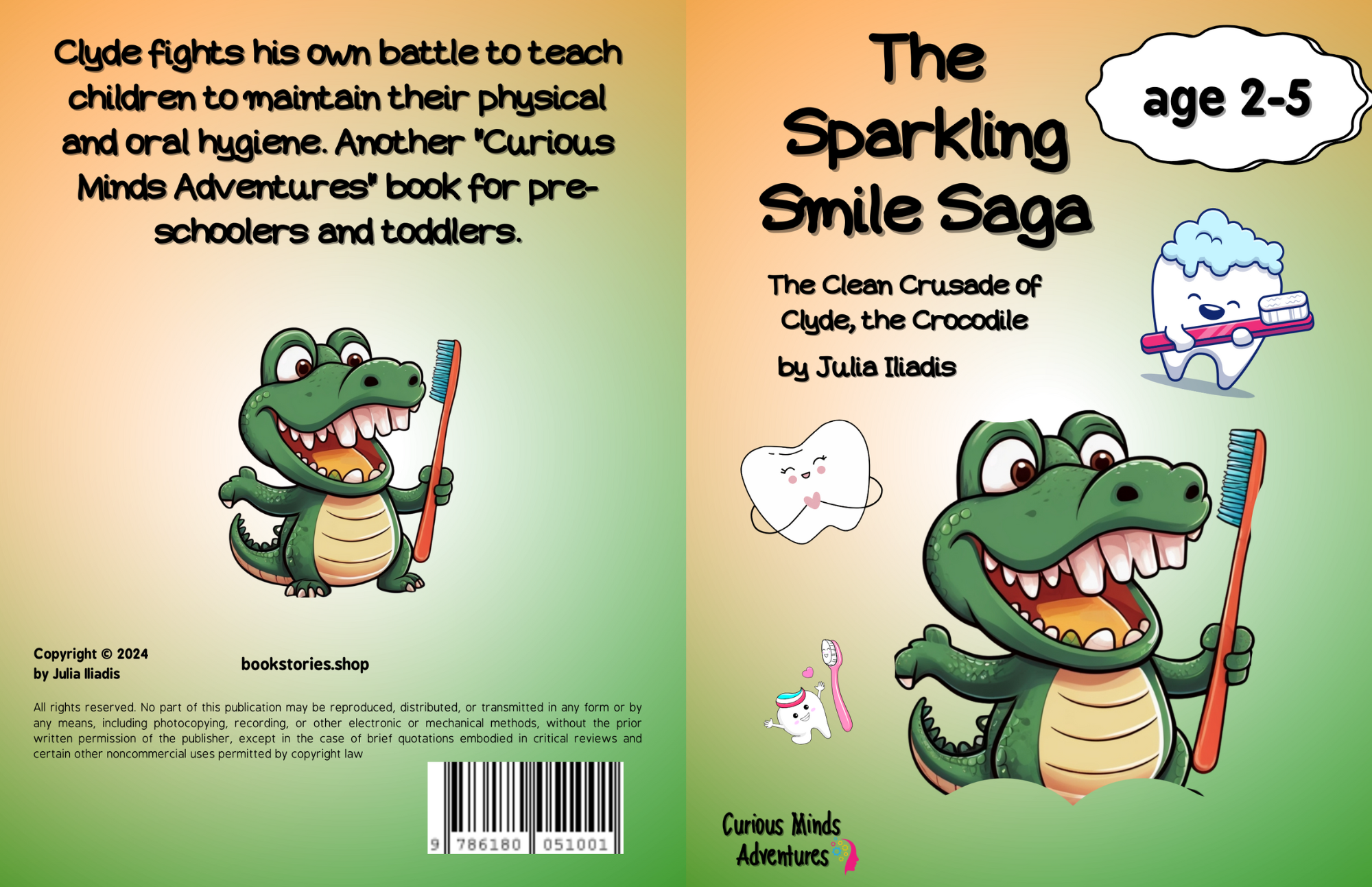 The Sparkling Smile Saga, the clean crusade of Glyde, the crocodile